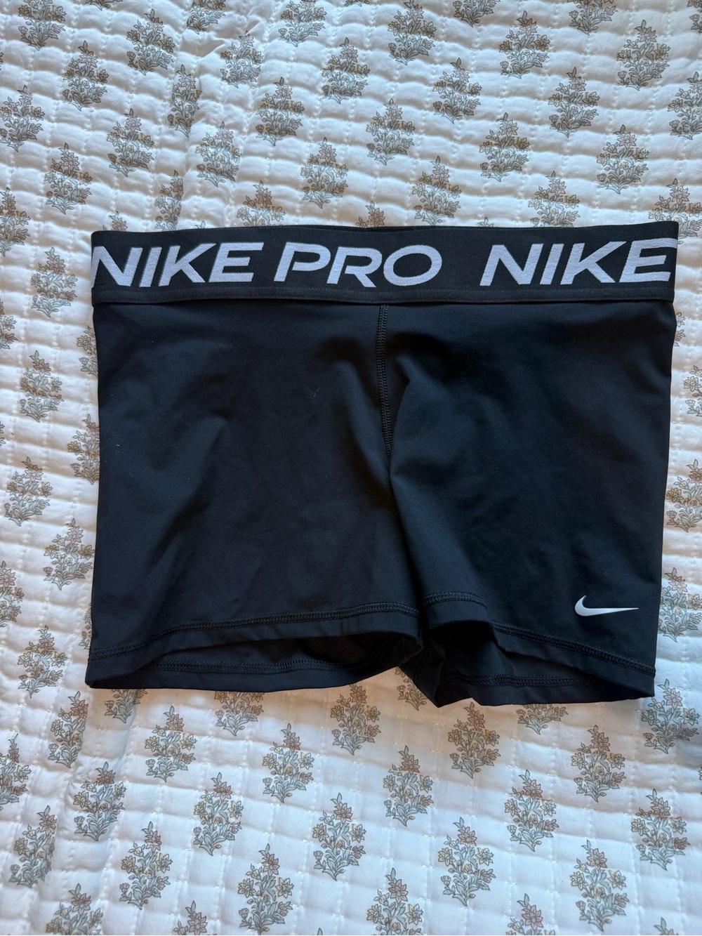 Nike Black Dri-FIT Training Top with White Logo